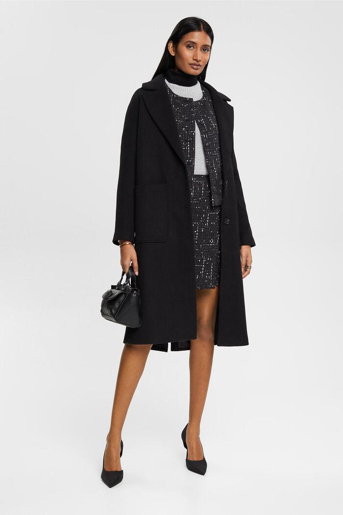 Bouclé-Jacke im Cropped-Design