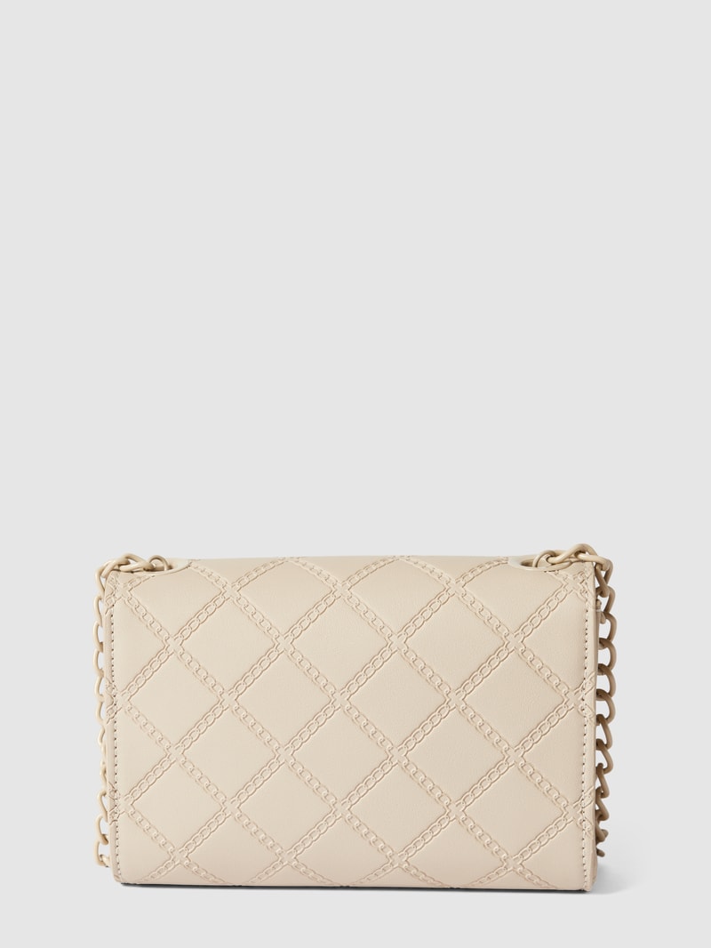 Handtasche mit Allover-Muster Modell 'BLUSH' in ecru