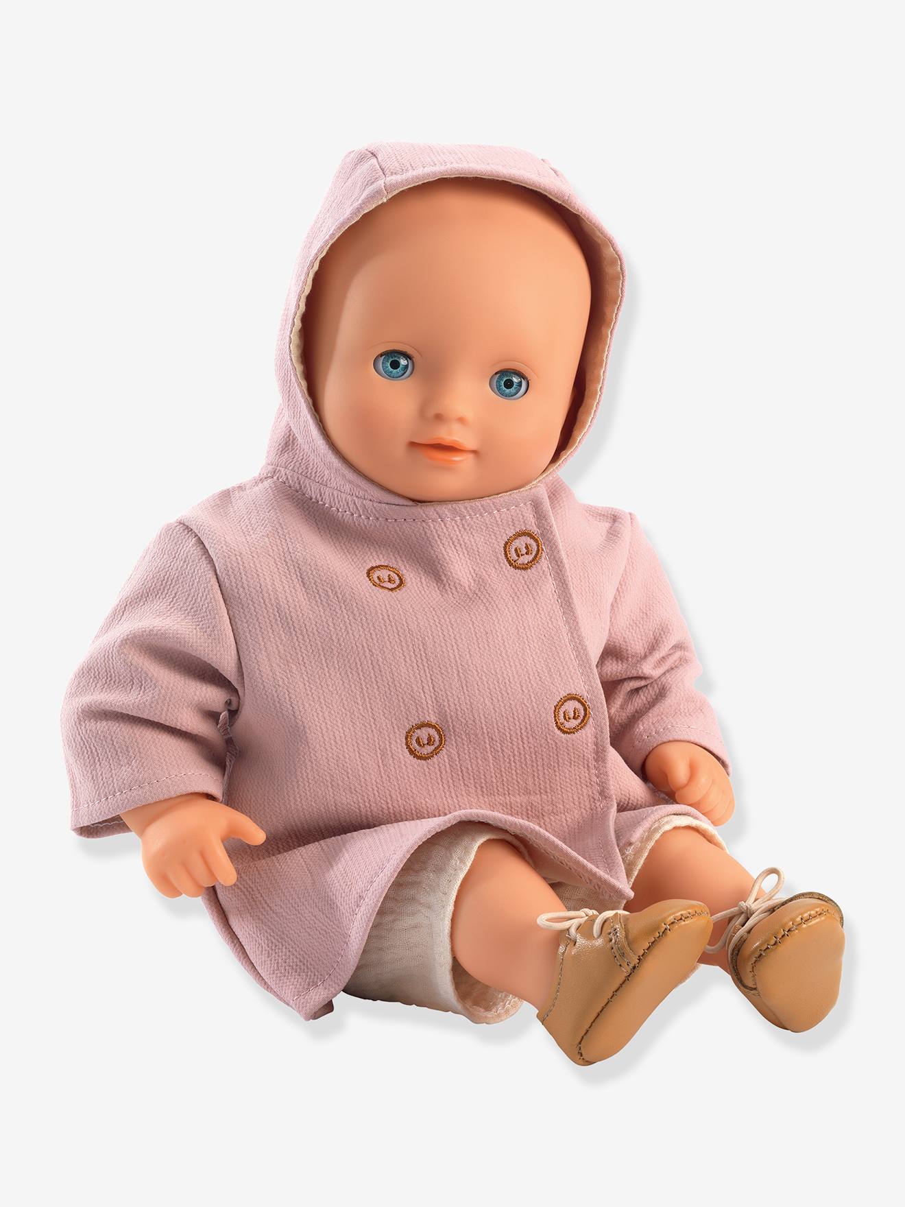 Djeco Puppen Kapuzenmantel POMEA DJECO - rosa