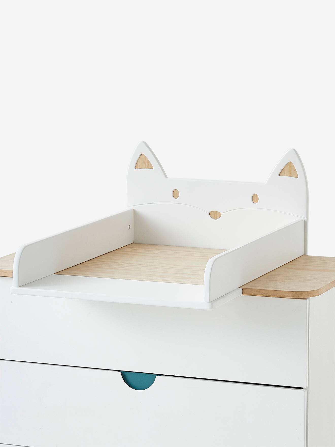 Vertbaudet Baby Wickelaufsatz für Kommoden FUCHS - weiß