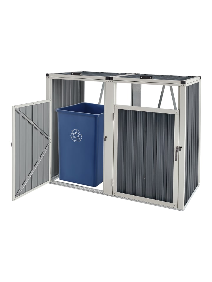 pro.tec Mülltonnenbox Tarbek für 2 Tonnen in Anthrazit (B)146cm günstig kaufen onesize