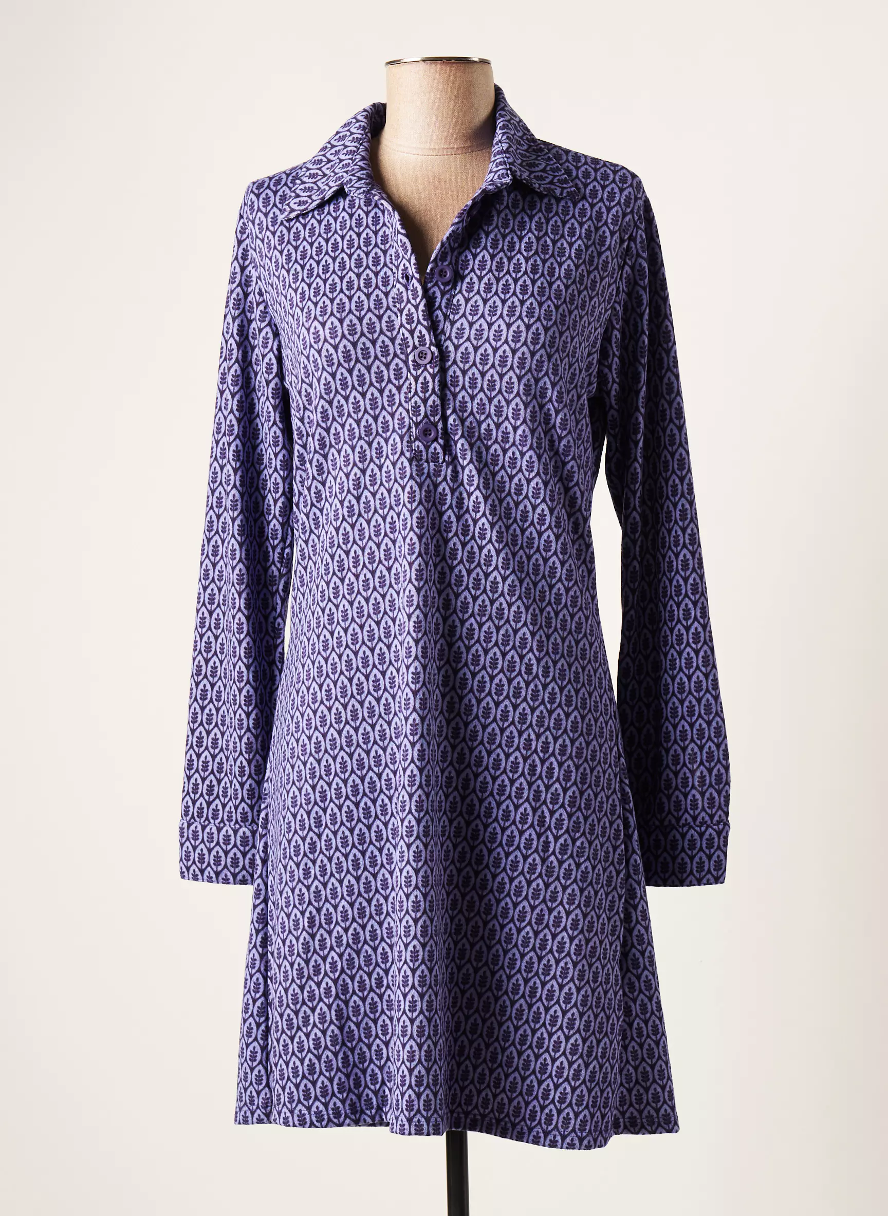 Lingam Robes Mi Longues Femme couleur violet