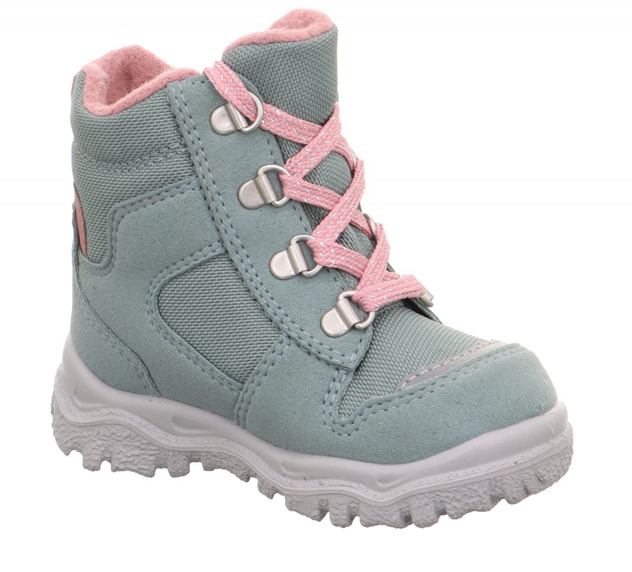 HUSKY1 - Hellgrün/Rosa Boots mit Schnürung