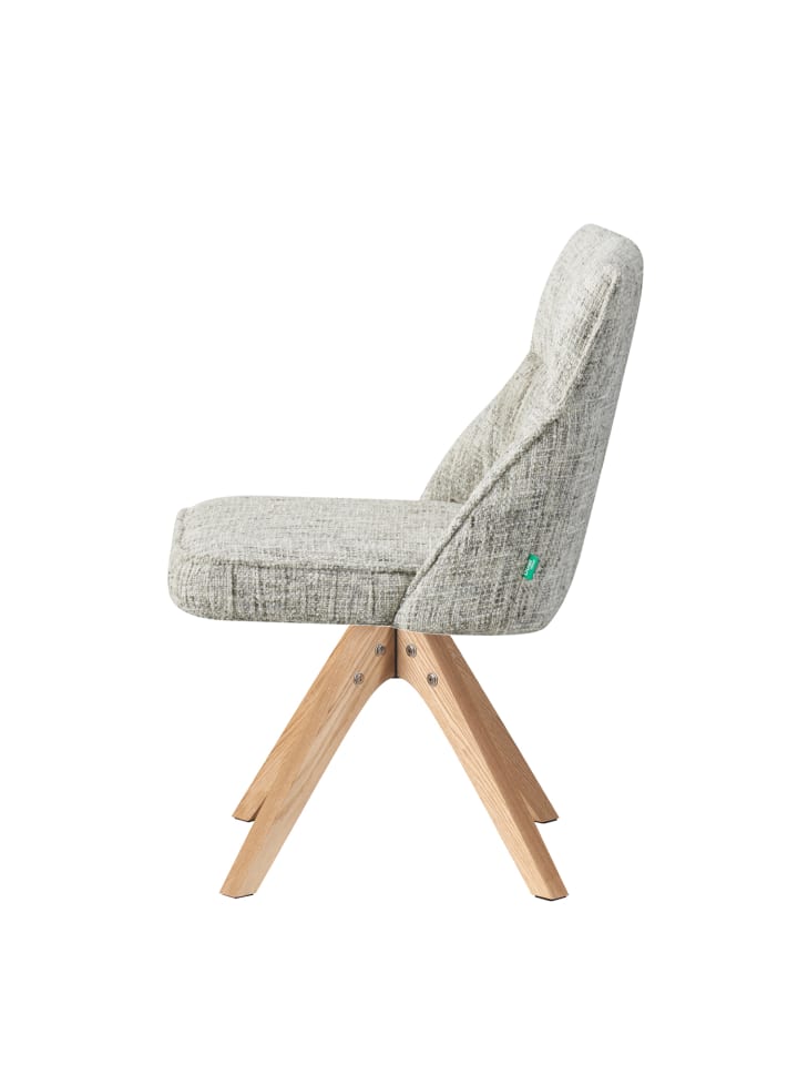 DUBI Möbel 2er-Set: Drehstuhl TALINA in Hellgrau - (B)49 x (H)84 x  (T)62 cm günstig kaufen onesize