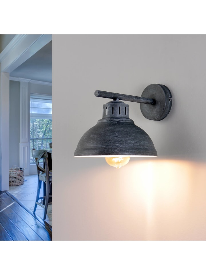 Licht-Erlebnisse Wandlampe in Grau-Patina günstig kaufen onesize