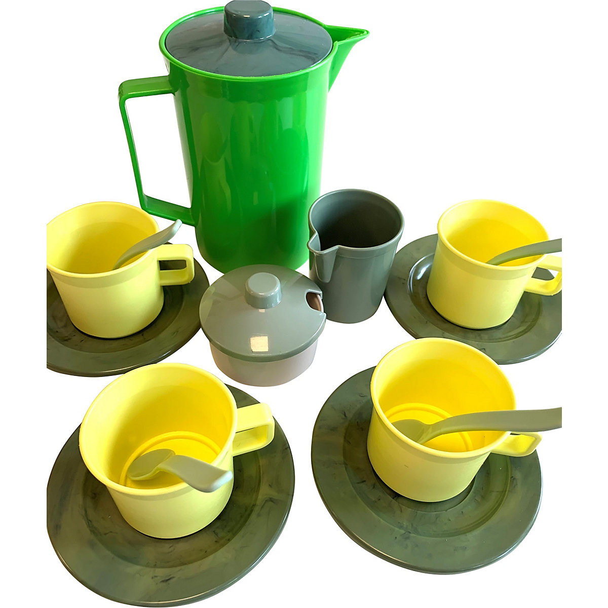 Kaffee-Service Green Bean - aus recyceltem Kunststoff, 17-tlg.