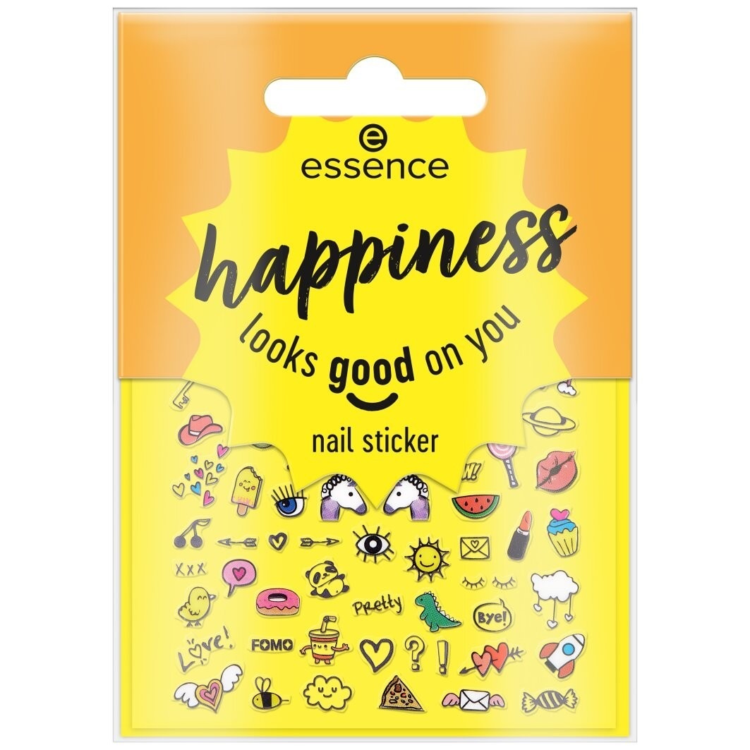 Happiness looks good on you nail sticker