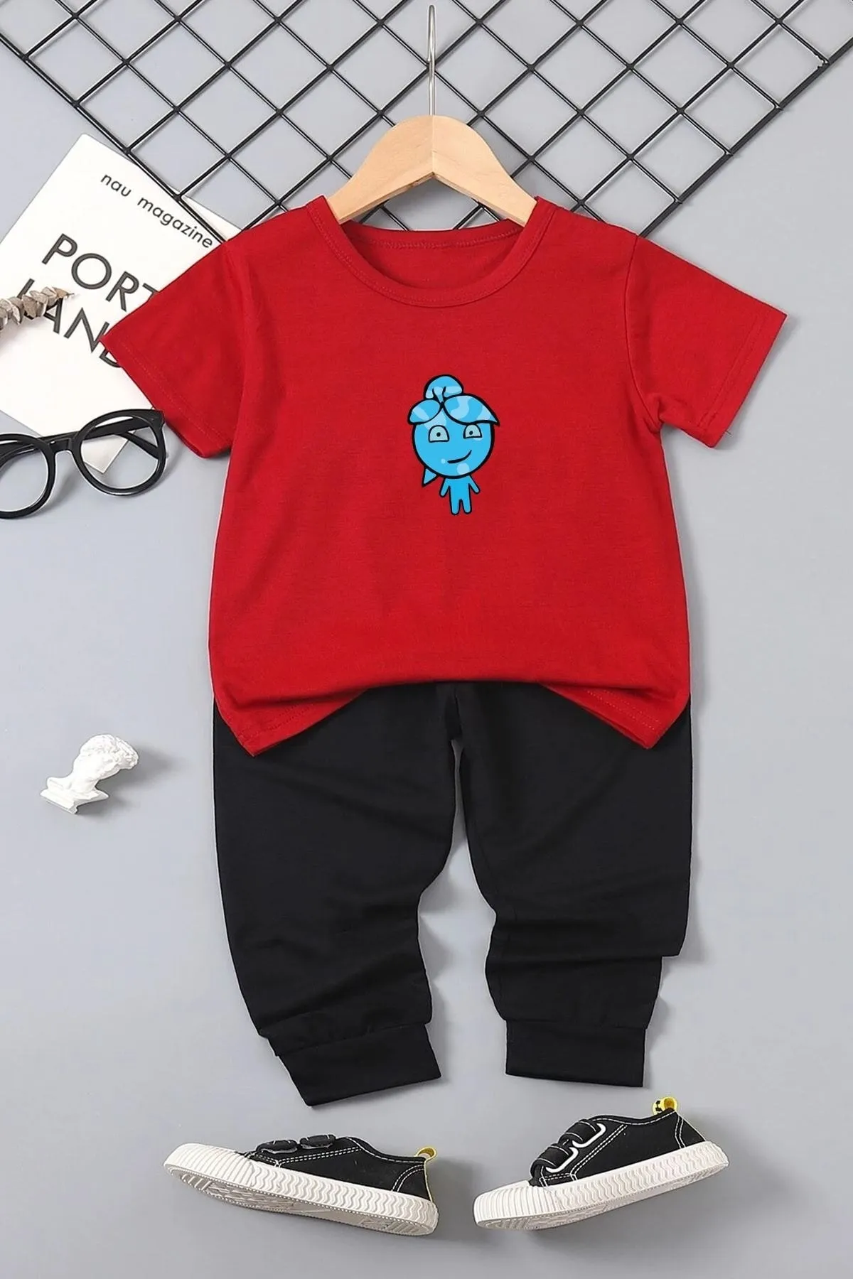 uyguntarz  Kinder-Trainingsanzug-Set „Water Avatar Bottom – Top“.