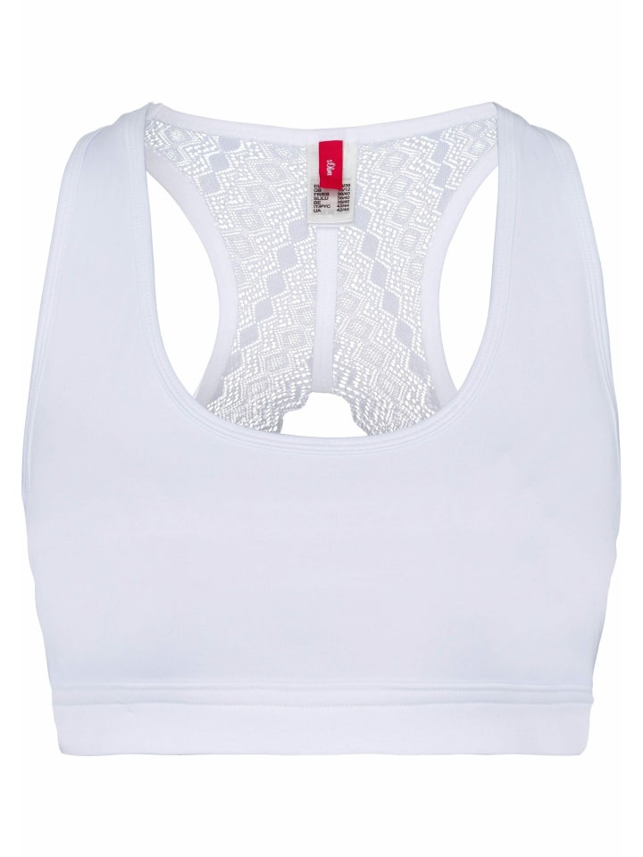 s.Oliver Bustier in weiß günstig kaufen