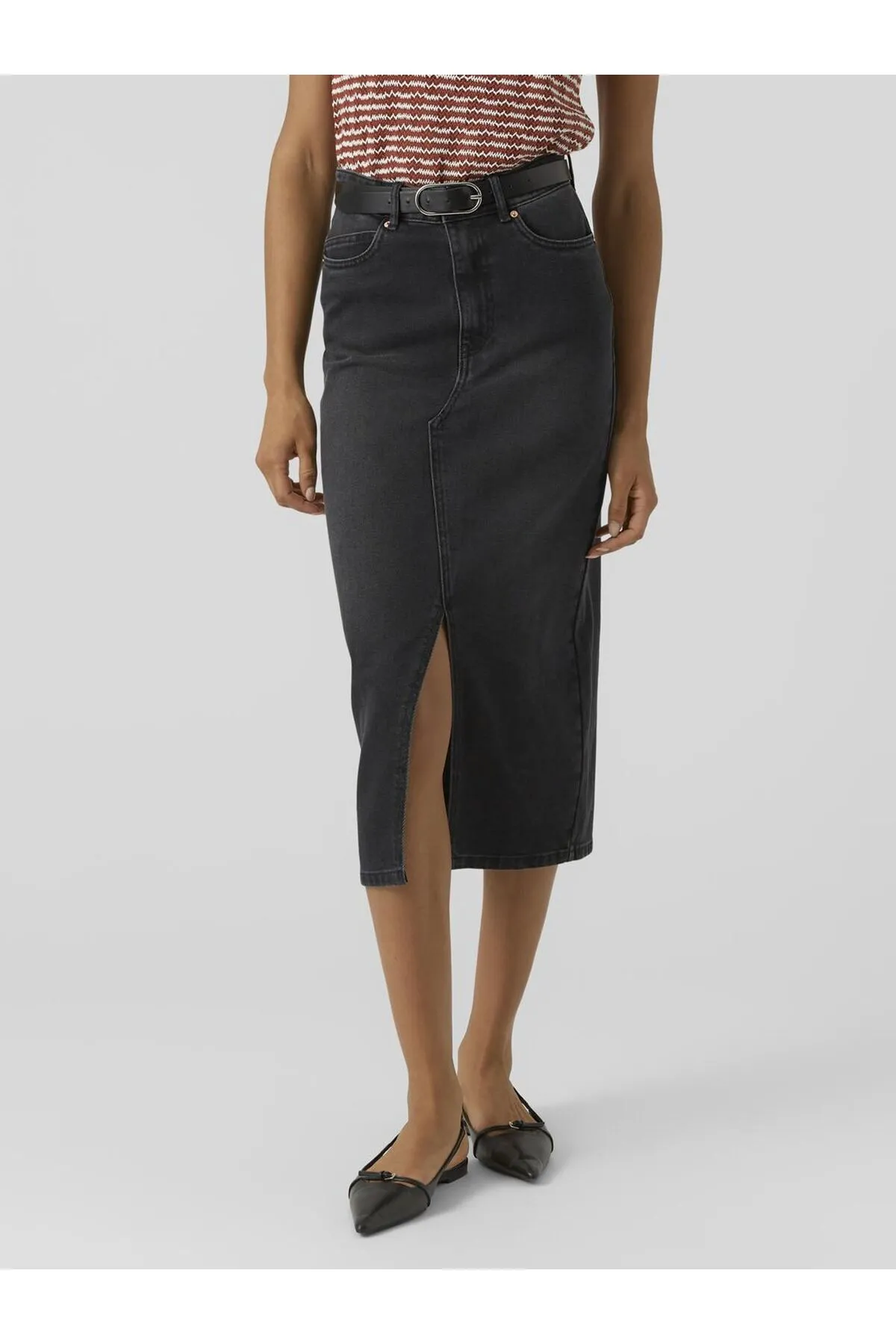 Vero Moda  Jeansrock Vmveri Langer Rock