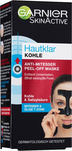 Garnier SkinActive Hautklar Kohle Peel Off Anti-Mitesser Maske Tuchmaske