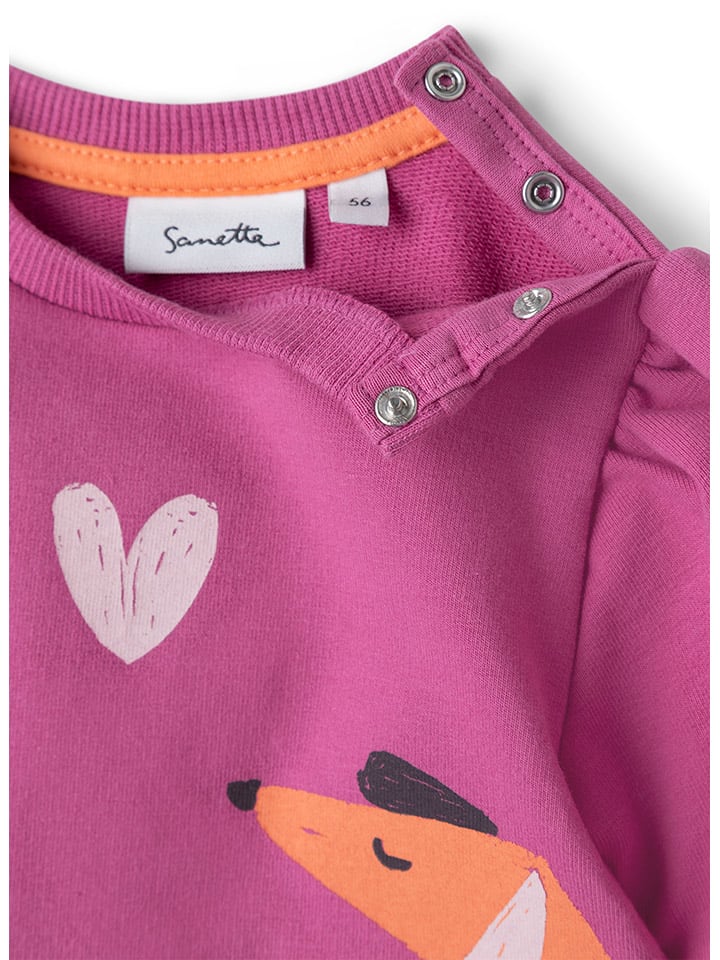 Sanetta Kidswear Sweatshirt in Lila/ Orange günstig kaufen