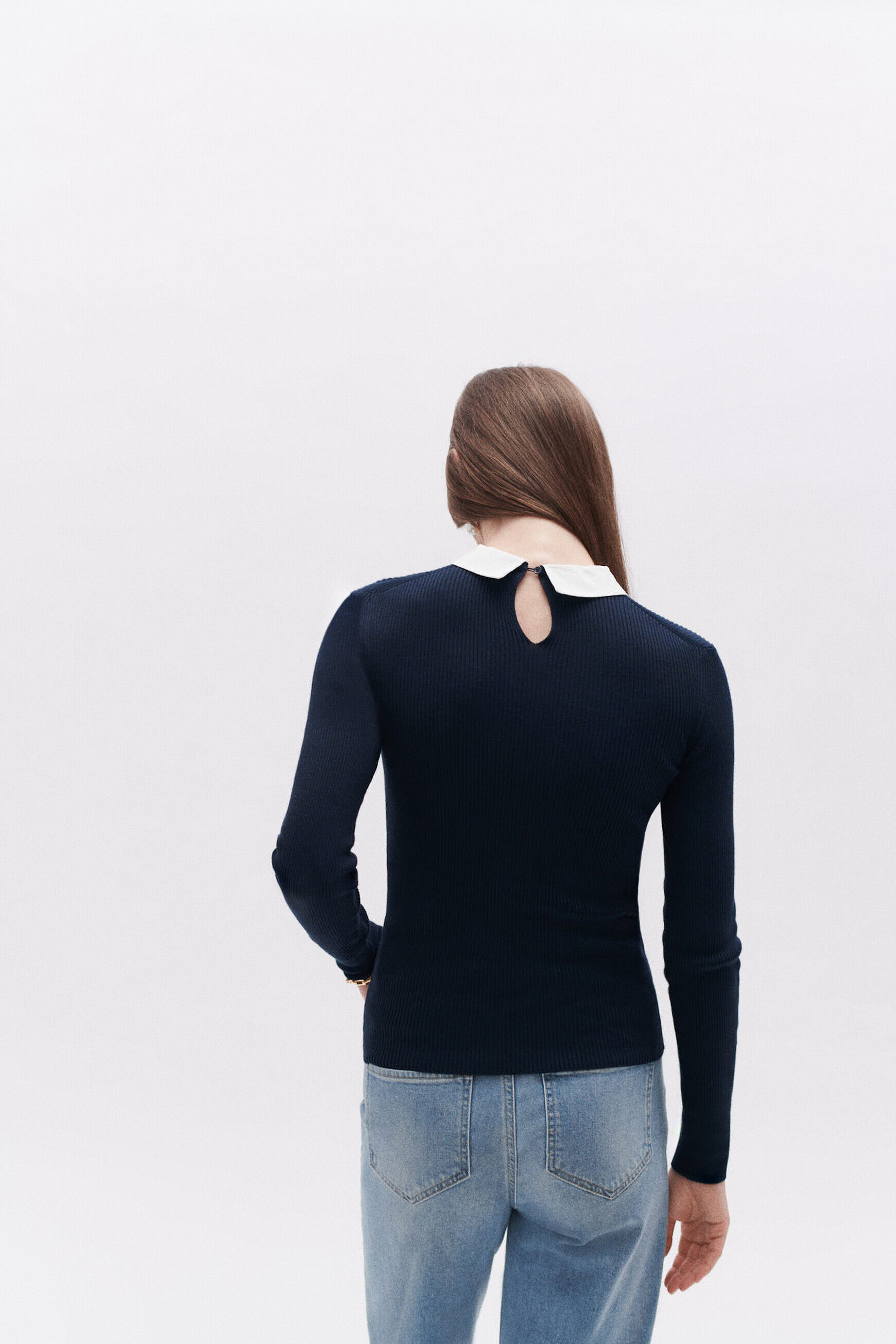 Pull margareth bleu marine femme