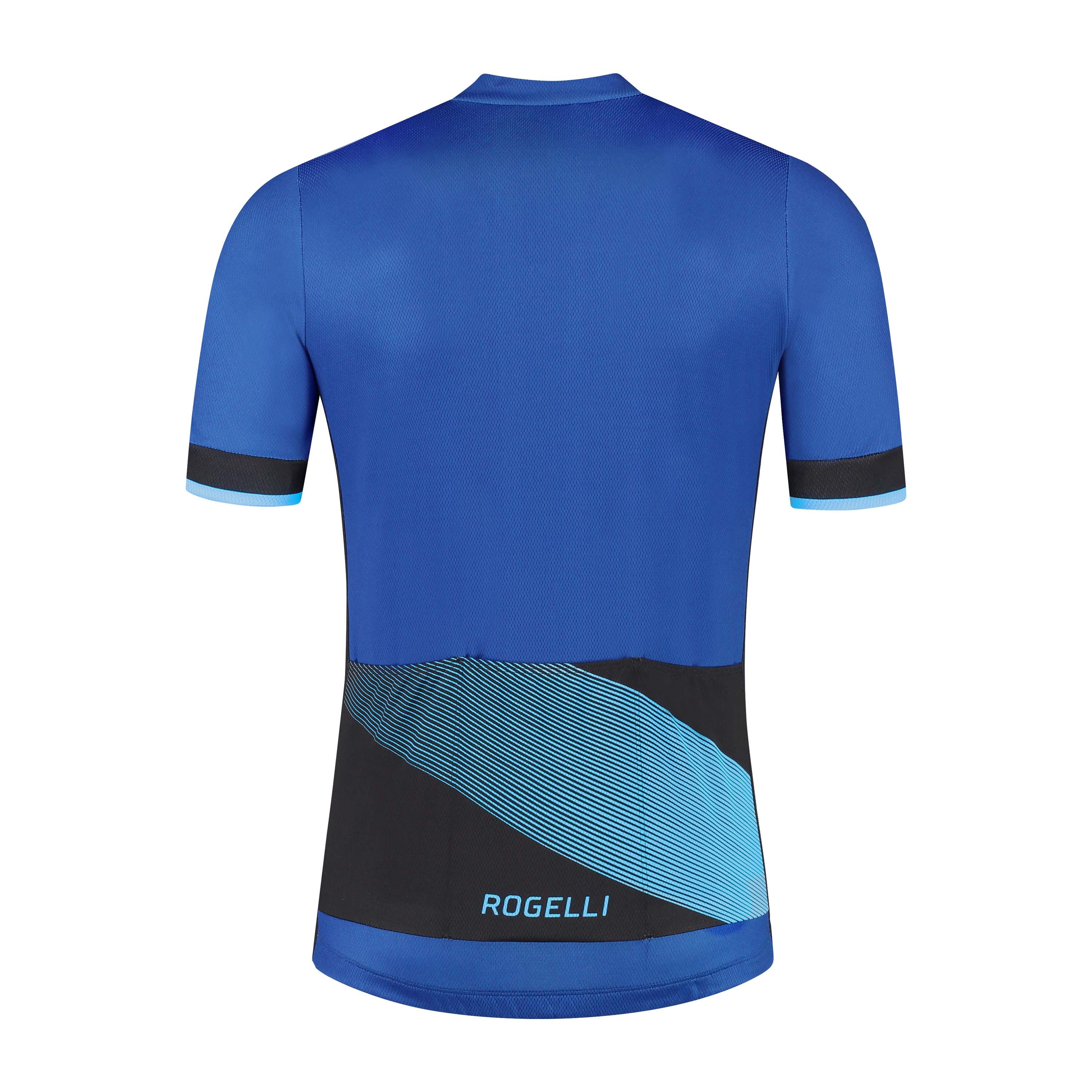 Rogelli Groove Blau Herren Radtrikot Kurzarm