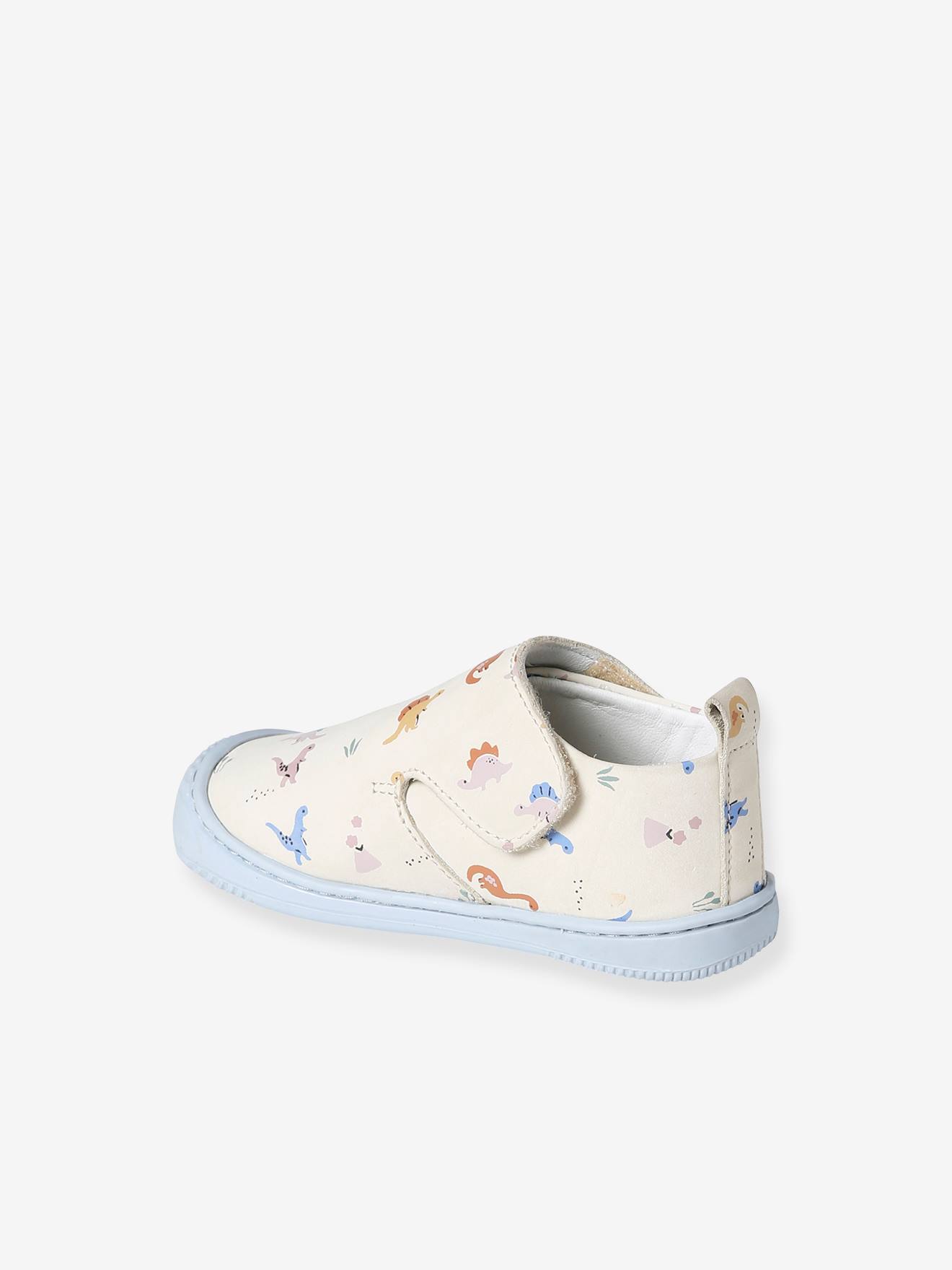 Vertbaudet Baby Hausschuhe mit Klettverschluss - graublau