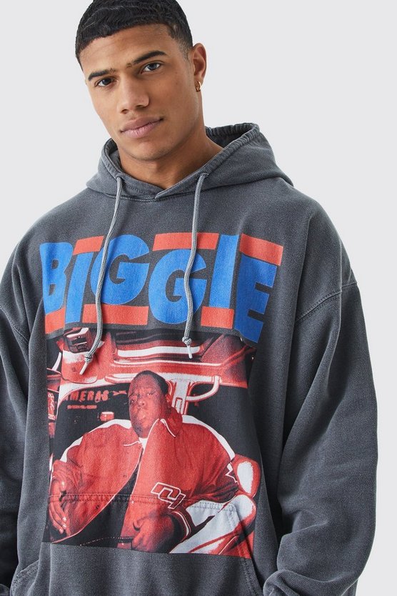 Oversize Hoodie mit lizenziertem Biggie-Print
