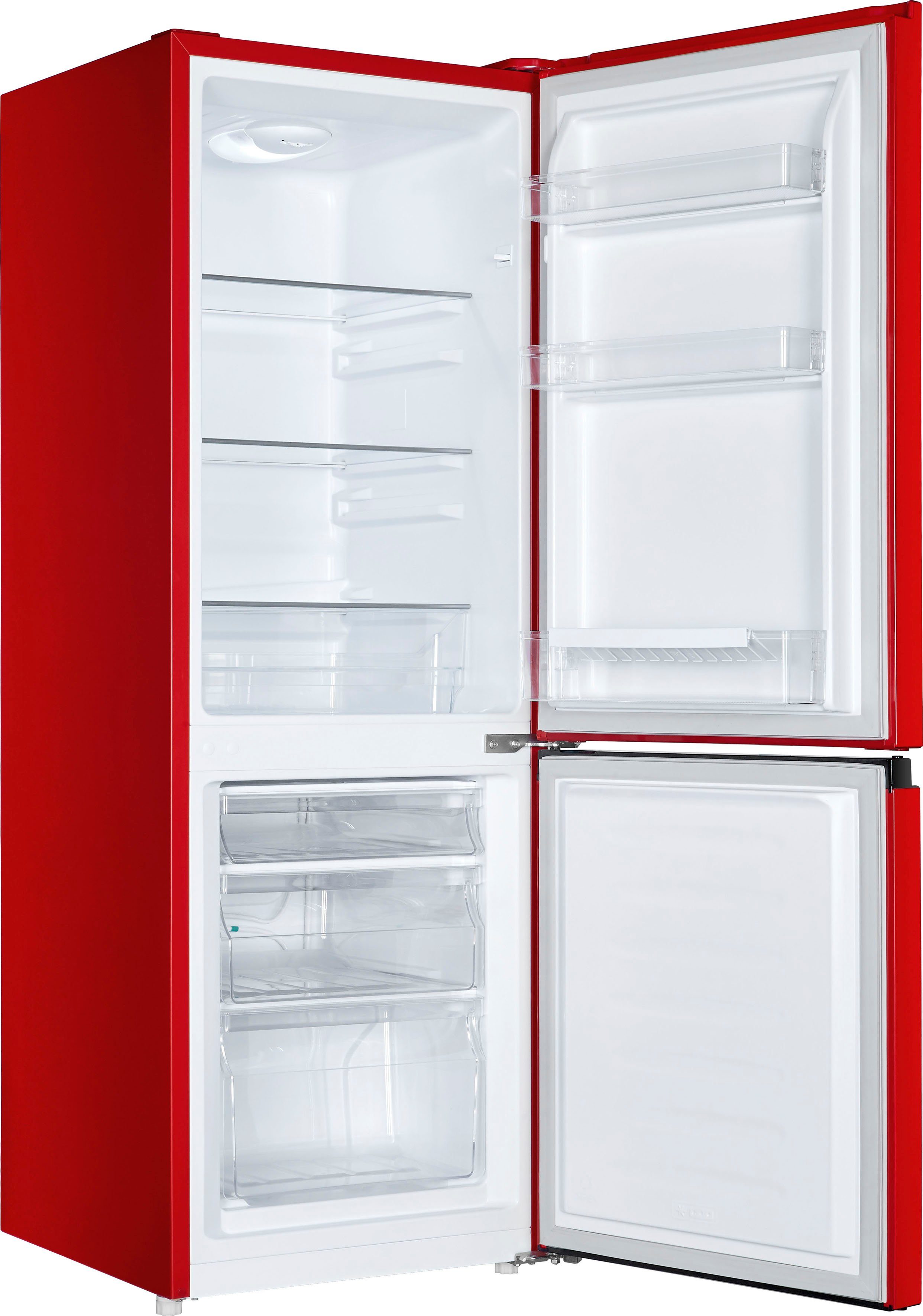 Hanseatic Kühl-/Gefrierkombination HKGK14349CR, 143 cm hoch, 49,5 cm breit, Abtauautomatik, FreshZone