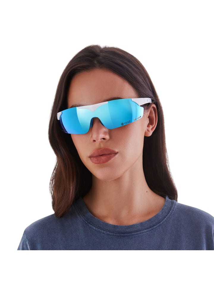 YEAZ SUNUP Magnet-Sport-Sonnenbrille in mattweiß günstig kaufen onesize