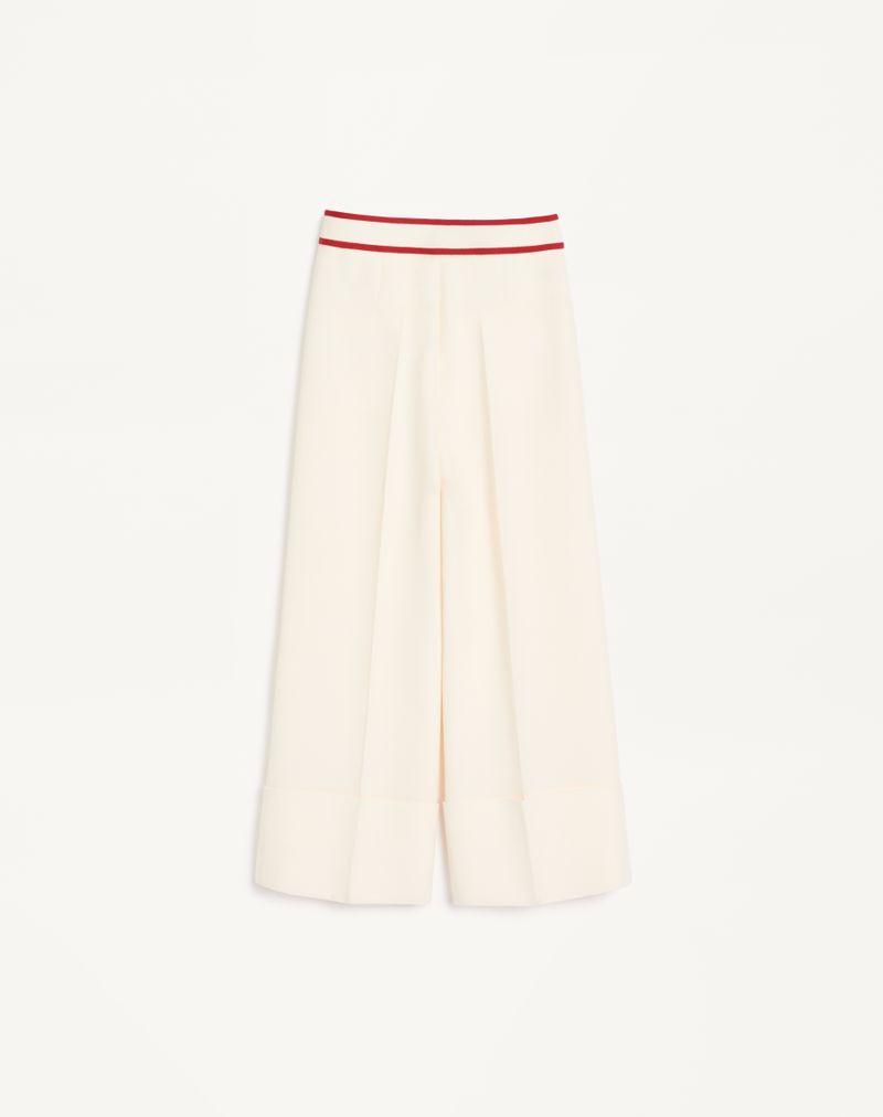 Pantalon en crêpe couture