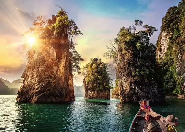 Puzzle 1000 Teile - Three rocks in Cheow, Thailand