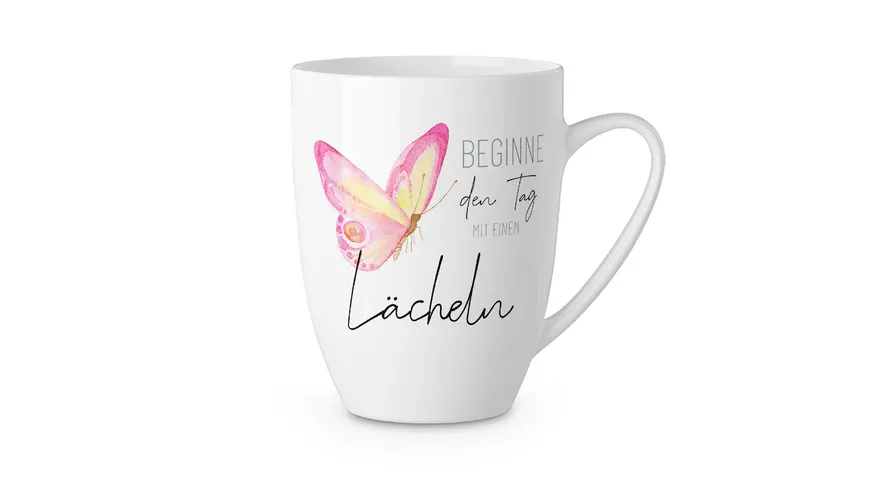 Geschenk für Dich Becher Beginne den Tag mit einem Lächeln 0,25l