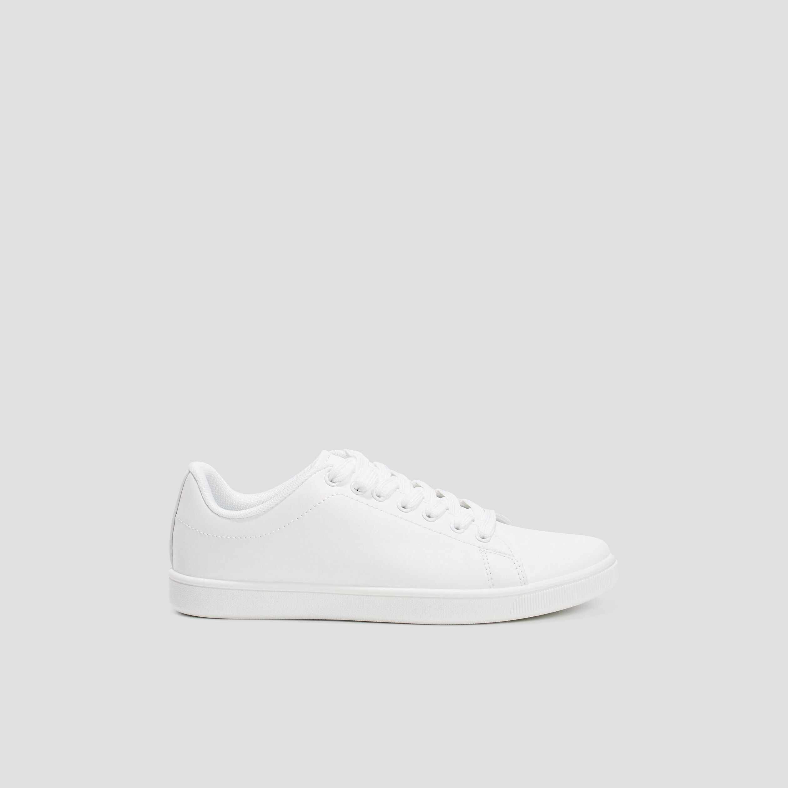 Tennis à lacets blanc femme | La Halle