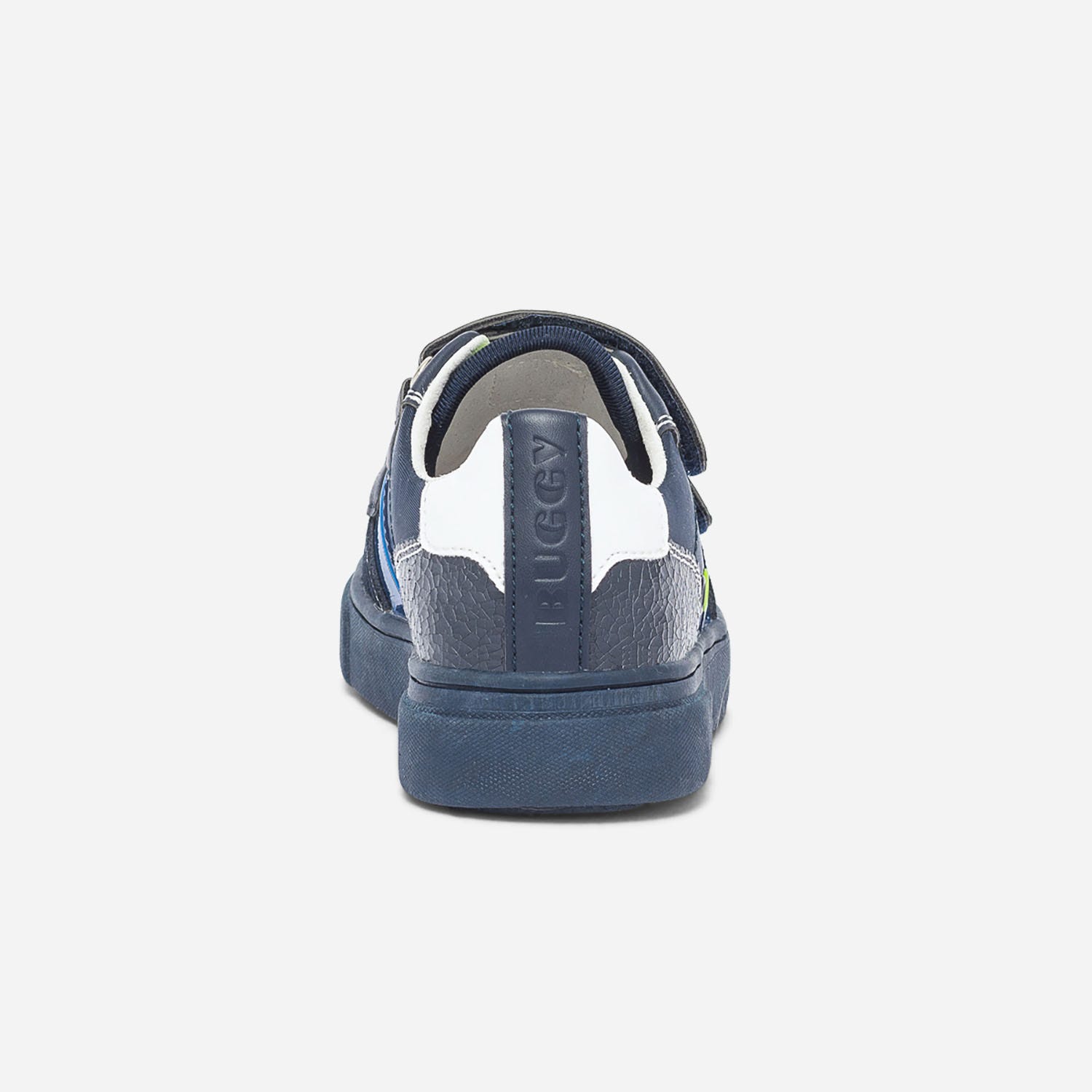 Tennis BUGGY bleu marine et jaune fluo