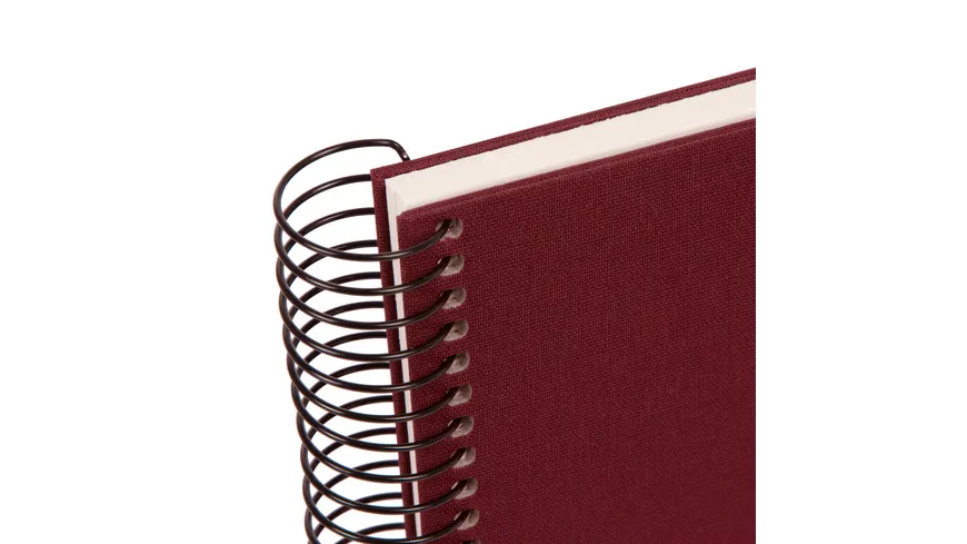 goldbuch Spiralalbum Bella Vista bordeaux 24x17 cm mit 40 weiße Seiten