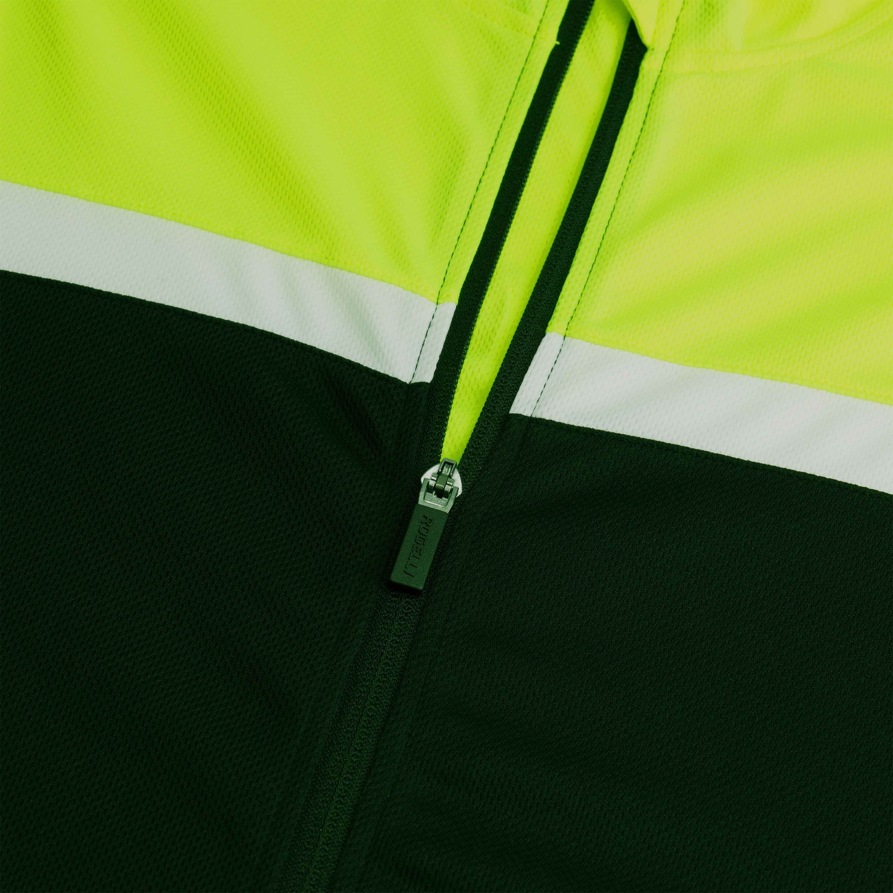Rogelli Course Schwarz/Fluor Herren Radtrikot Kurzarm