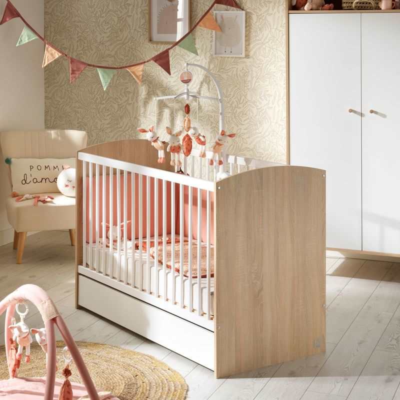 Lit bébé 60x120cm Access bois blanc