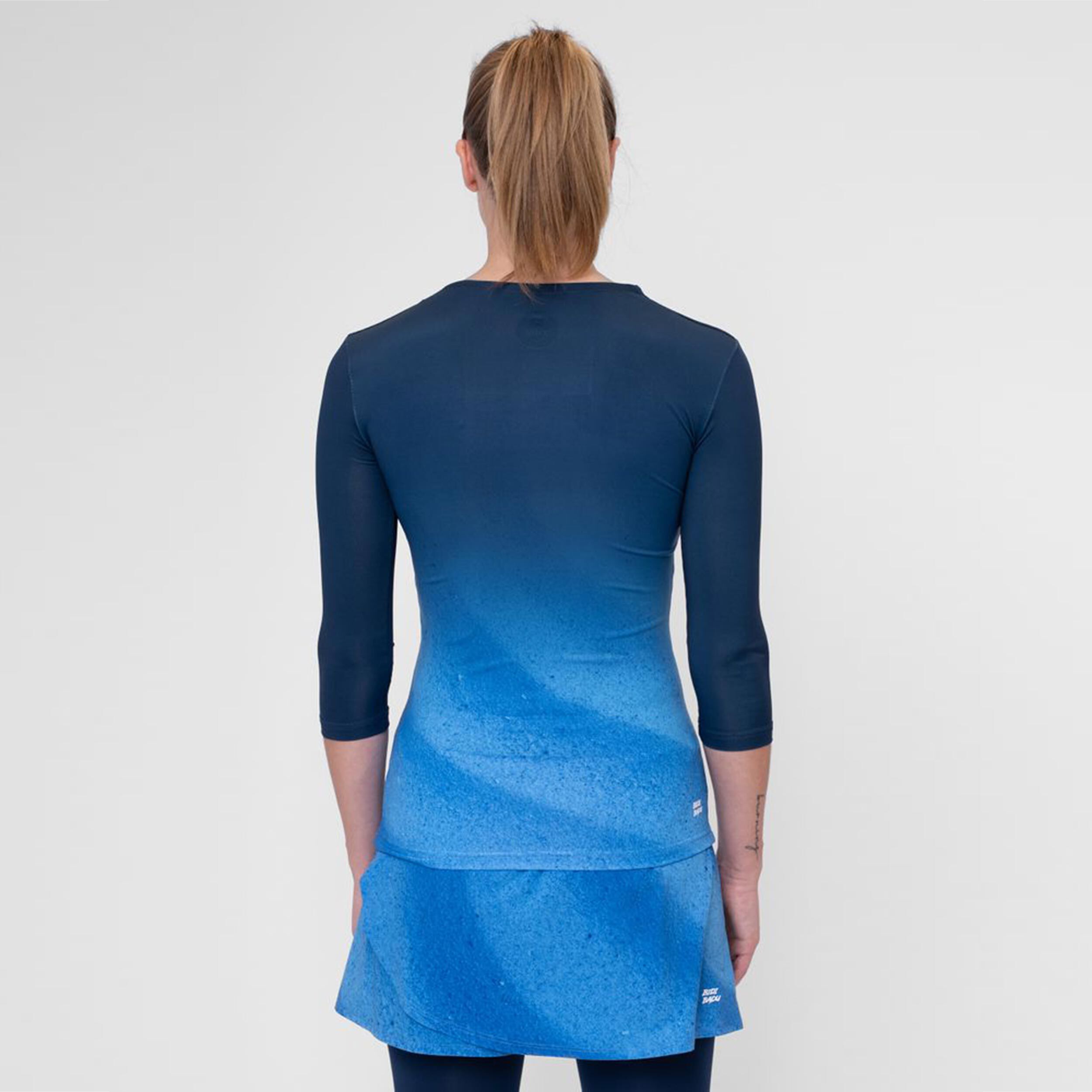 Beach Spirit V-Neck Longsleeve Damen - Dunkelblau, Blau