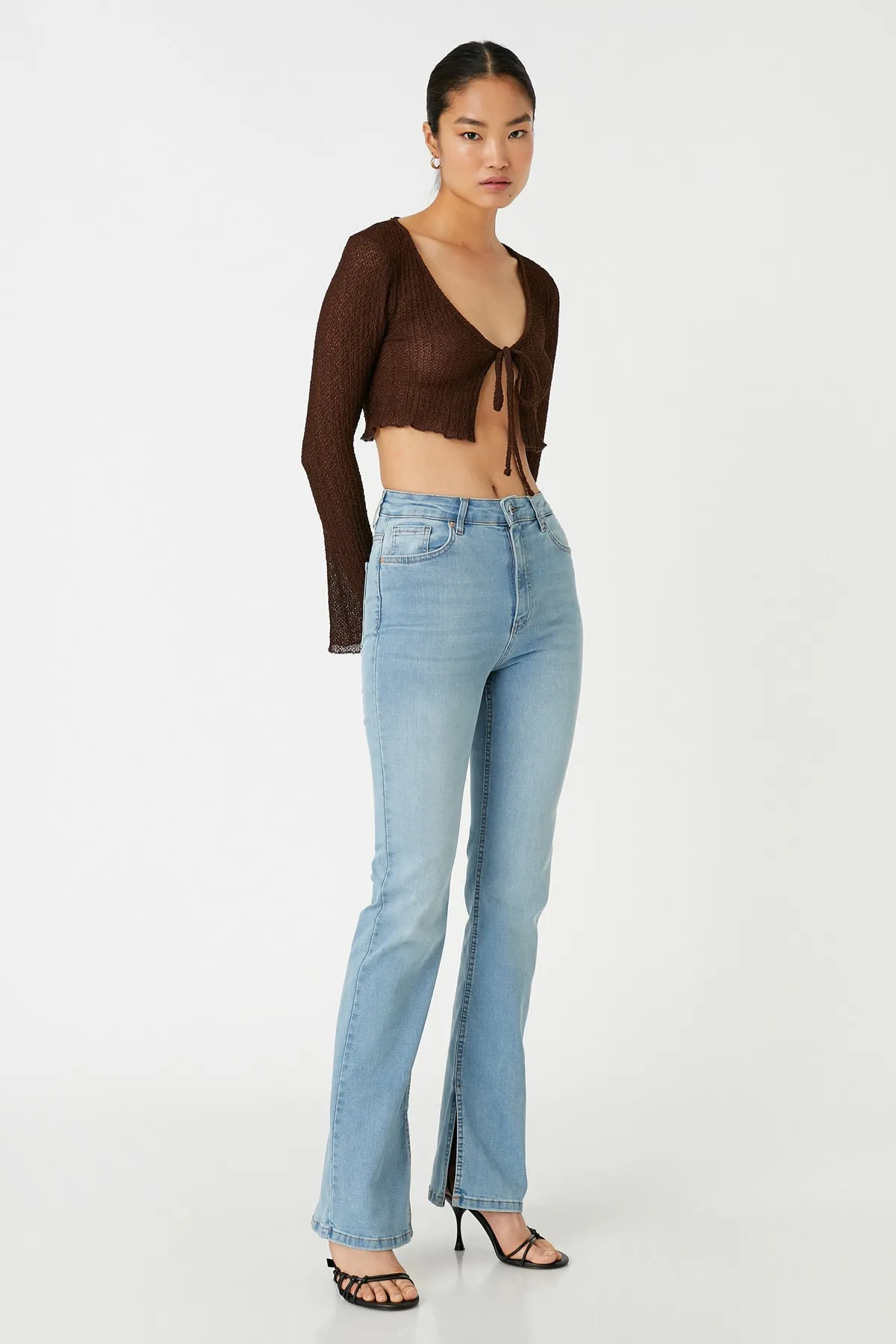Koton  Helle Indigohose für Damen 3WAL40047MD