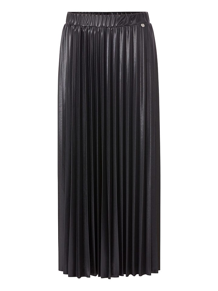 Rich & Royal Plisseerock in Schwarz günstig kaufen