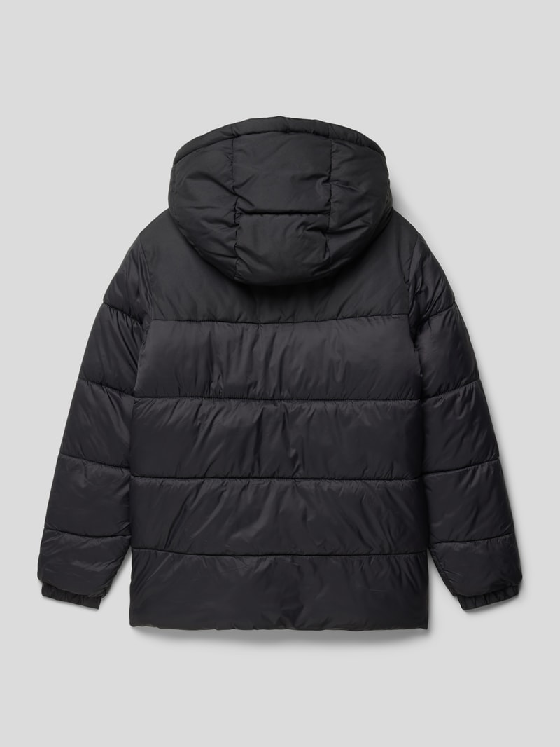 Steppjacke mit Label-Detail Modell 'ETOBY' in schwarz