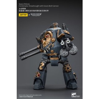 Warhammer The Horus Heresy Actionfigur 1/18 Space Wolves Contemptor Dreadnought with Gravis Bolt Cannon 12 cm