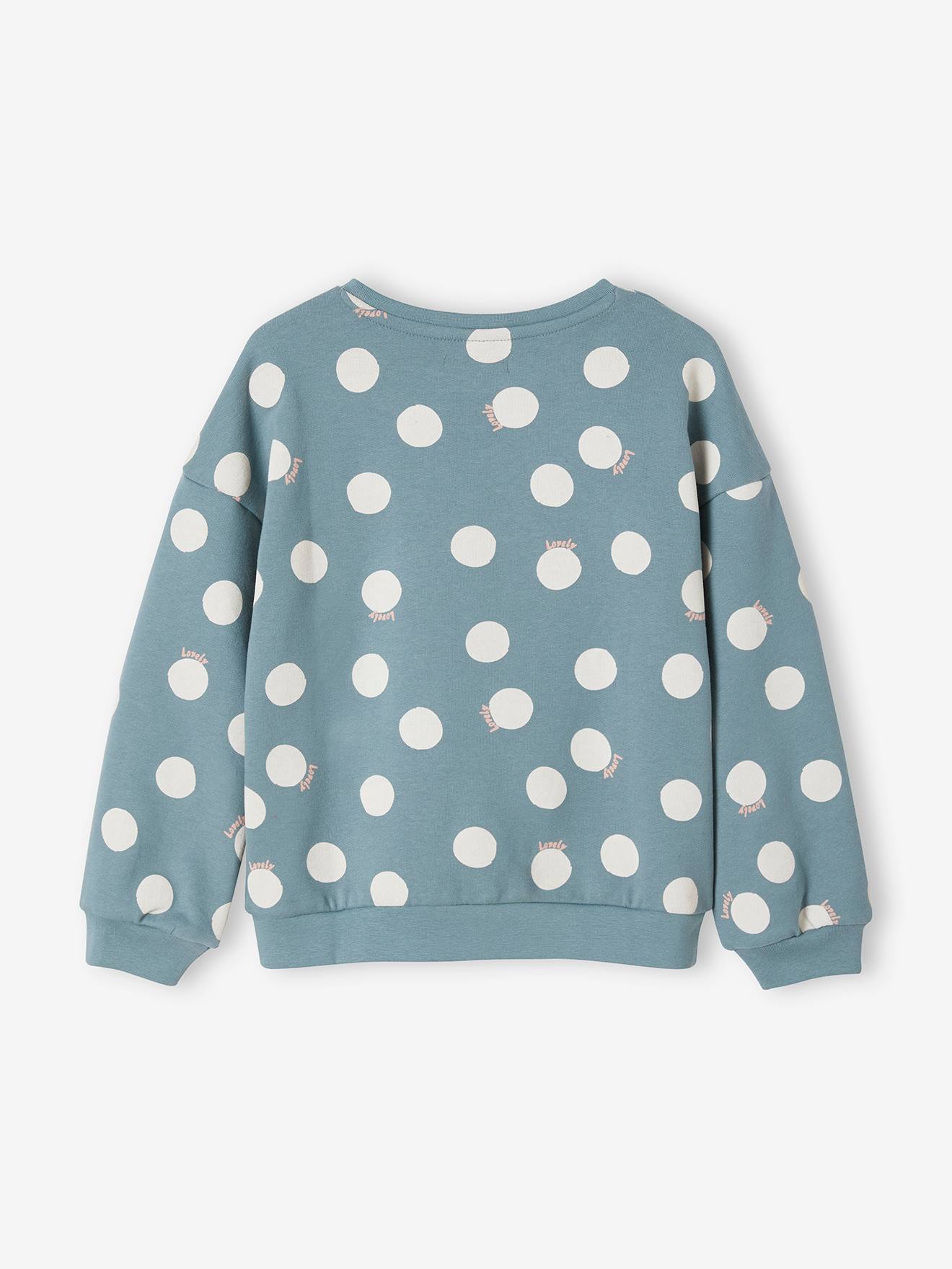 Sweat motifs fantaisie fille rose