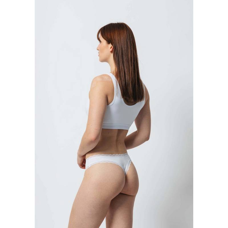 Snocks Tangas mit Spitze aus Bio-Baumwolle Unterhose Damen