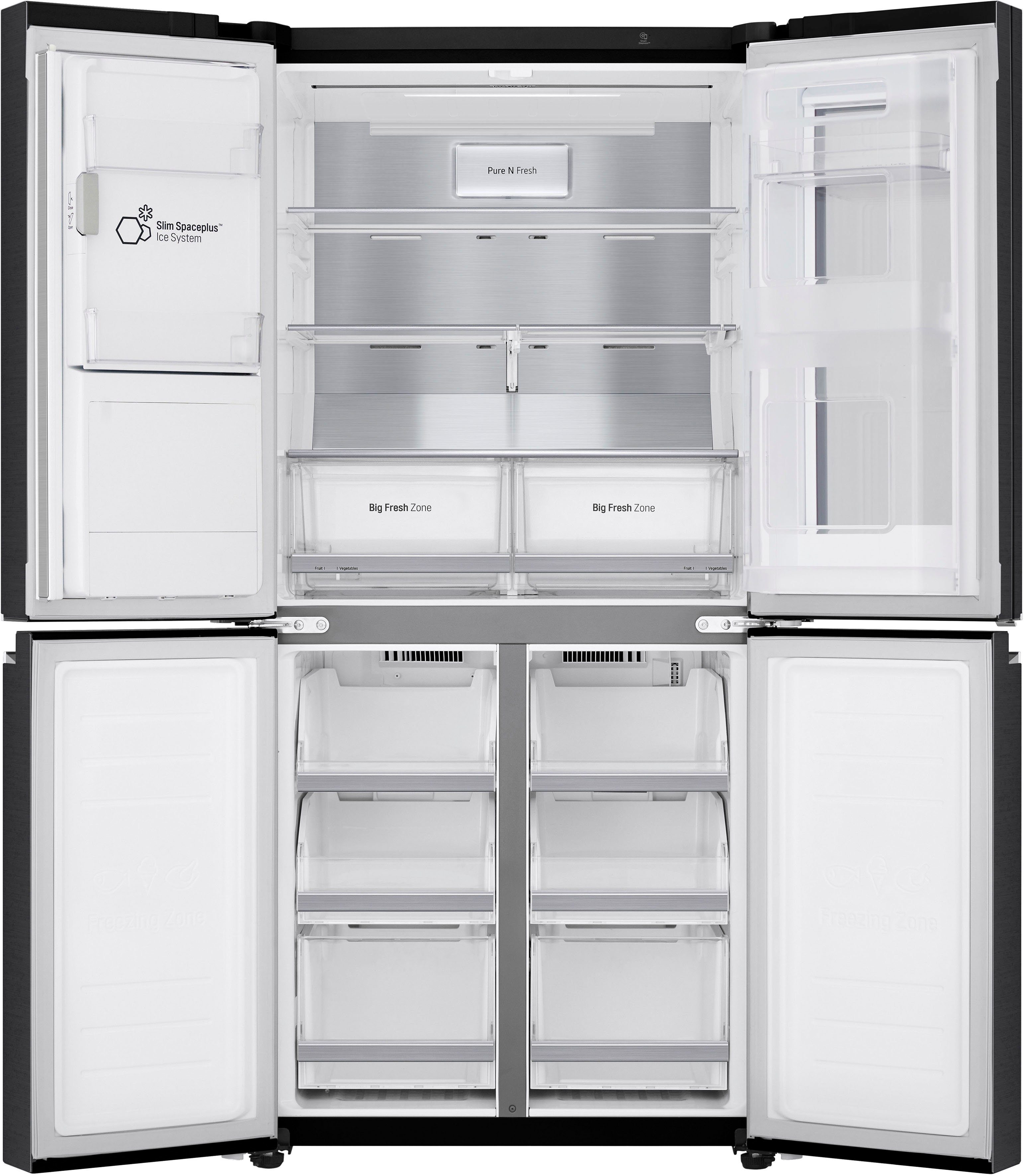 LG Multi Door GMX844MC6F, 178,7 cm hoch, 83,5 cm breit, InstaView™