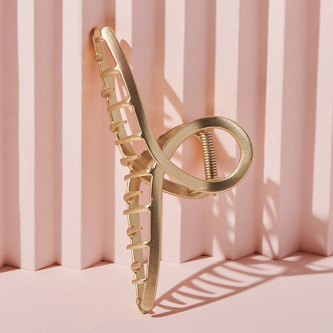 Gold French Twist Claw Clip