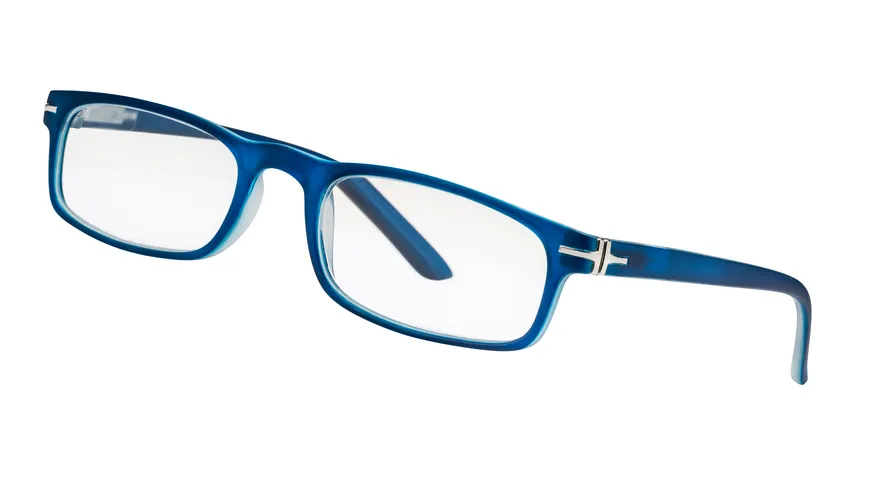 LEXXOO Lesehilfe Dpt. +1,50 Kunststoff Matt Transparent Blau