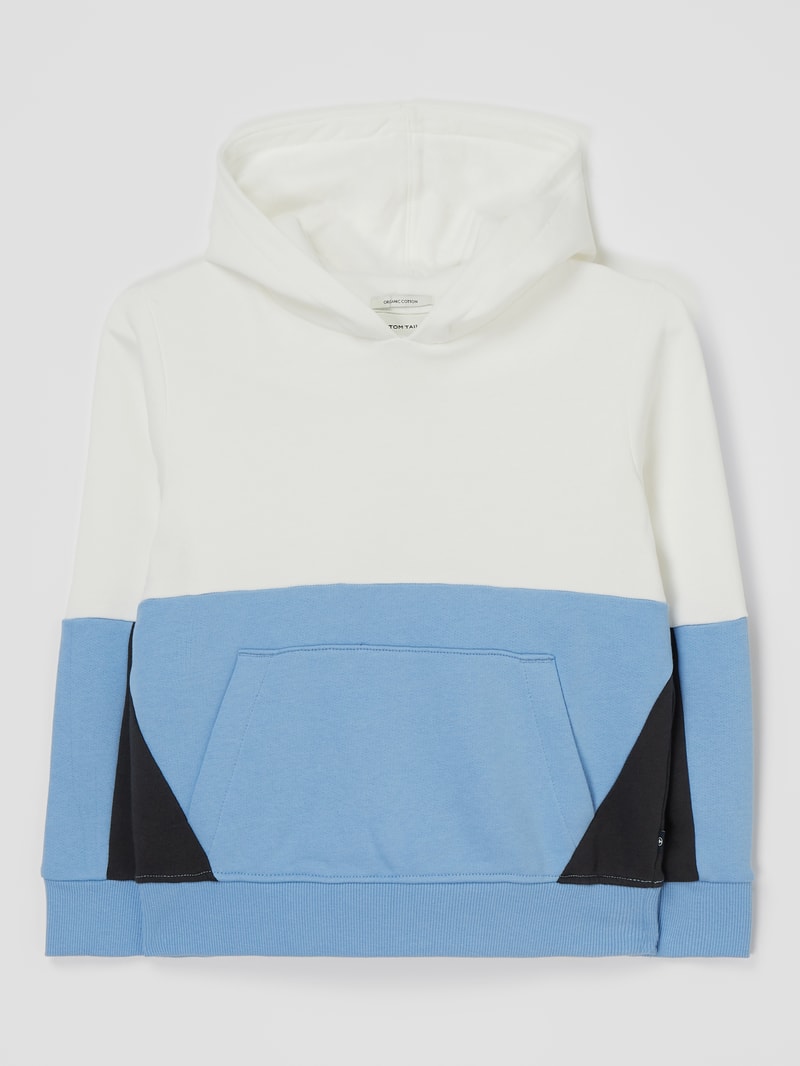 Hoodie aus Baumwolle in bleu