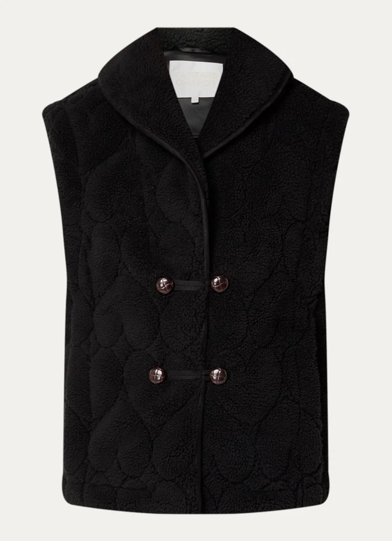 Gilet trapuntato in stile teddy Merlin di Fabienne Chapot con tasche laterali