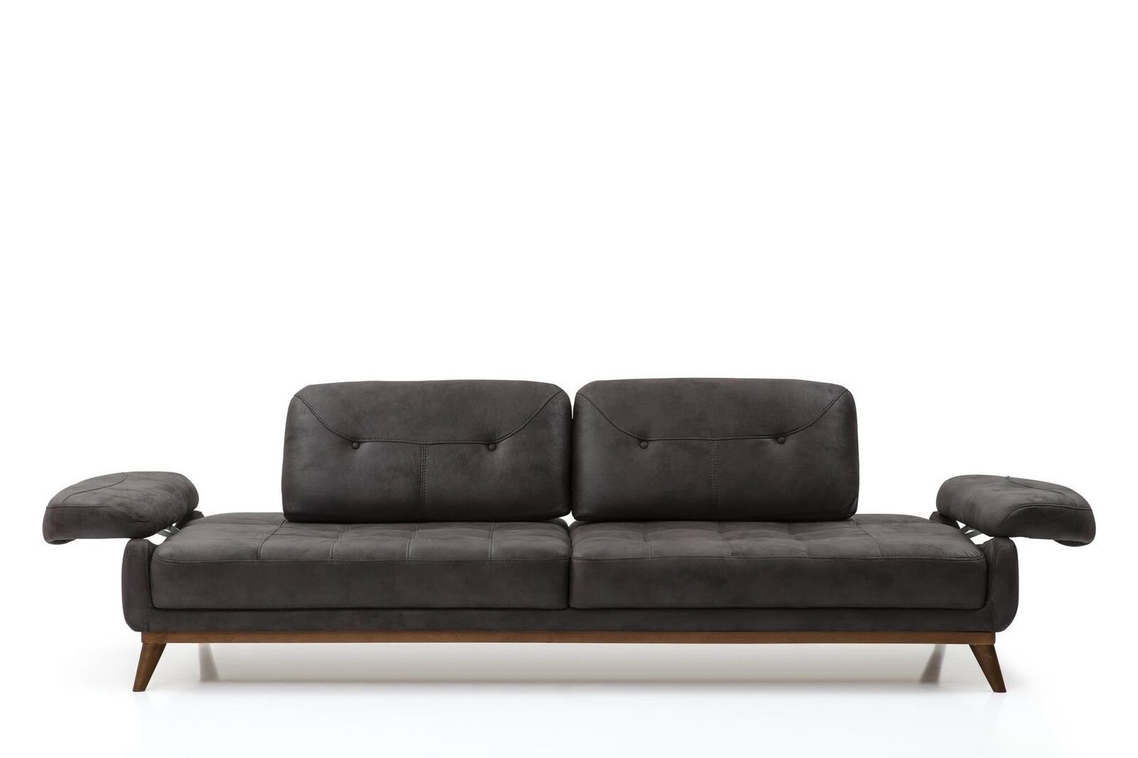 JVmoebel Wohnzimmer-Set Grau-Gelbe Sofagarnitur 3+3+1 Sitzer Luxus Polstermöbel Wohnzimmer Set, (3-St., 2x Sofa 3-Sitzer/Sessel), Made in Europa