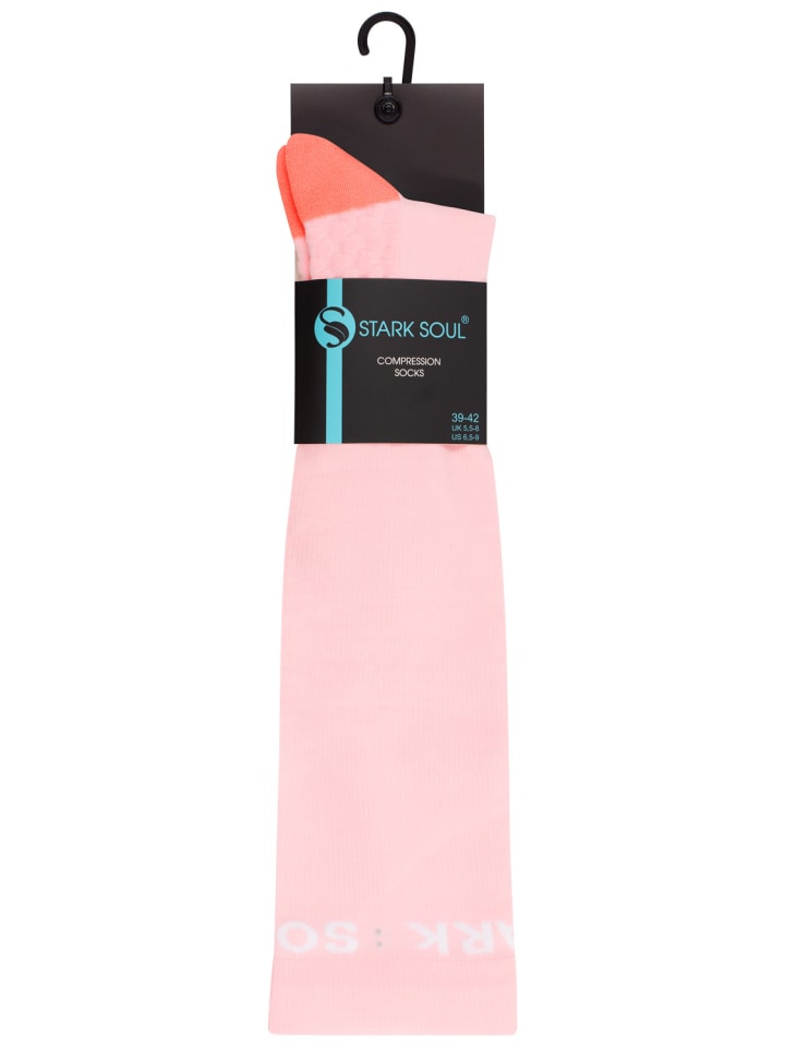 Stark Soul® COMPRESSox – Unisex Kompressions-Sportsocken in rosa günstig kaufen
