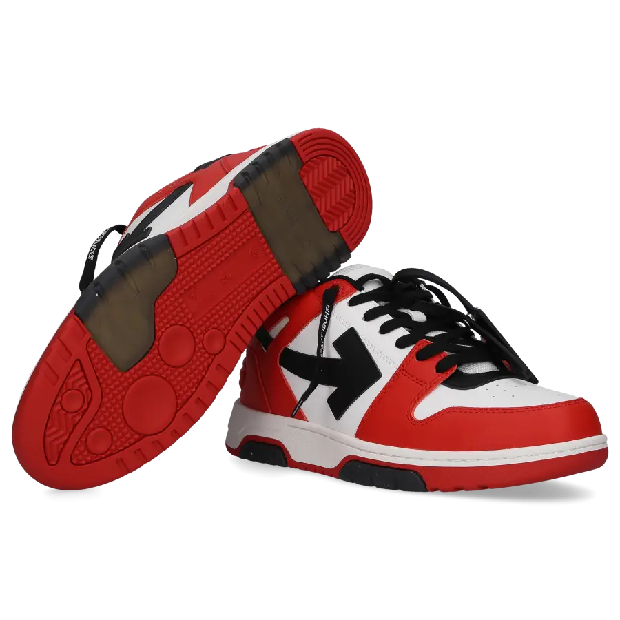 Off-White - Sneaker low OUT OF OFFICE Kalbsleder - rot