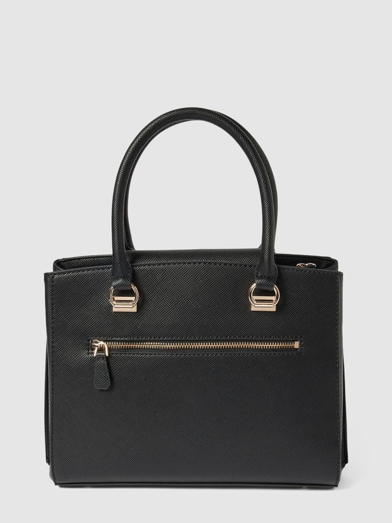 Satchel Bag mit Label-Details Modell 'NOELLE' in schwarz