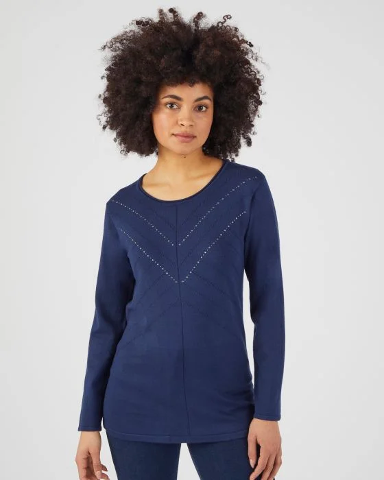 Pull fantaisie fibres viscose Lenzing(TM) EcoVero(TM)