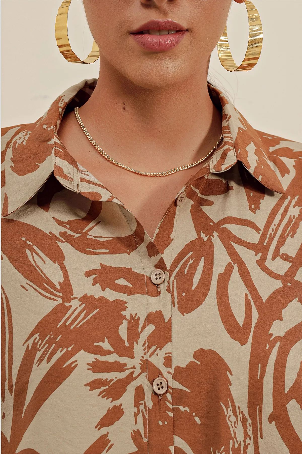 Bigdart  3900 Oversize Long Basic Shirt – Dunkelbraun