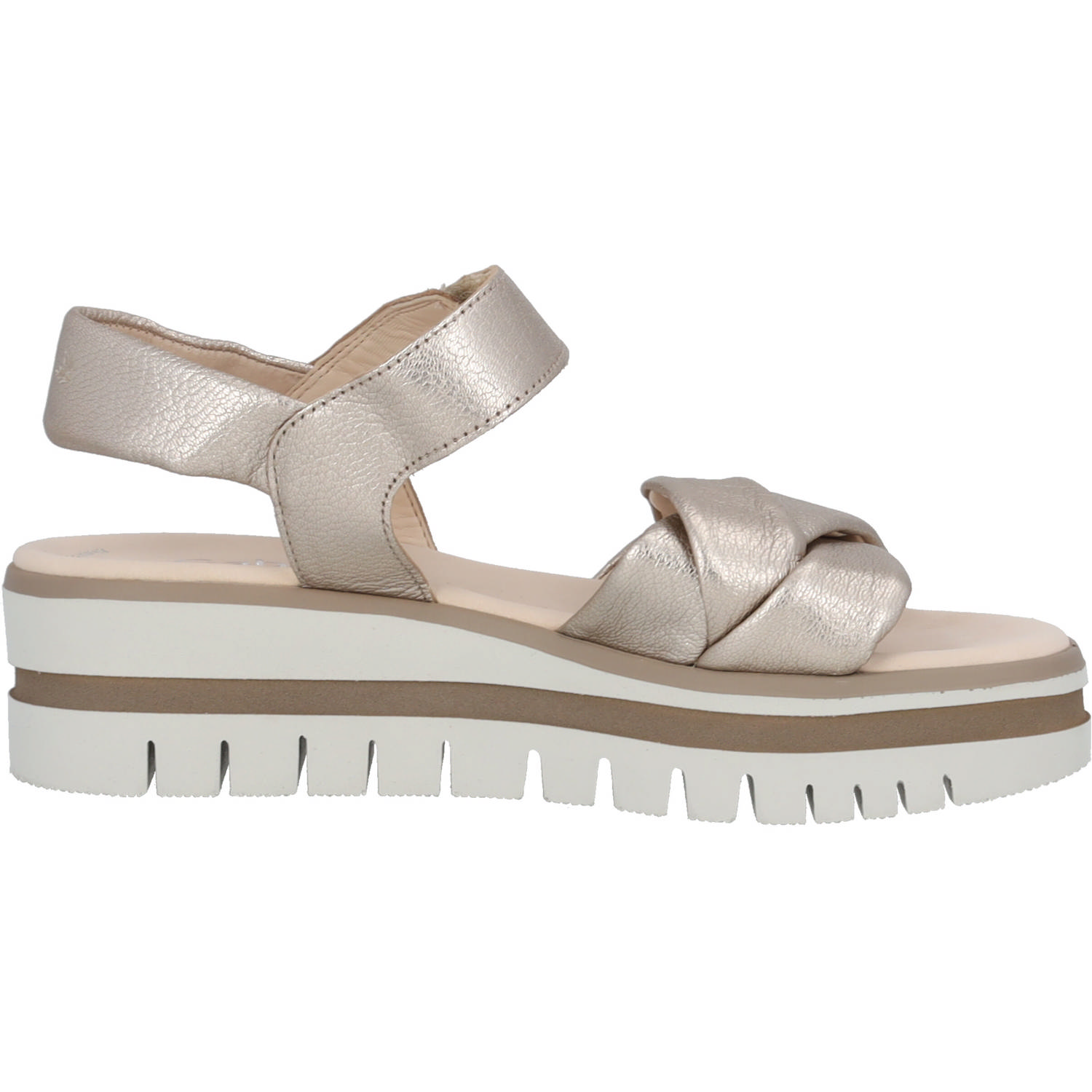 Gabor 24.622, Keilsandaletten, Damen, light grey