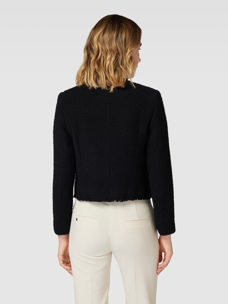 Cropped Blazer mit Woll-Anteil Modell 'WINTOUR' in schwarz